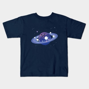 Space Ice Skating Kids T-Shirt